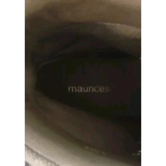 Maurices Canvas Eyelet‎ Lace Up Hiker Combat Boot Colby Block Heel Y2K Size 10 - Picture 6 of 6